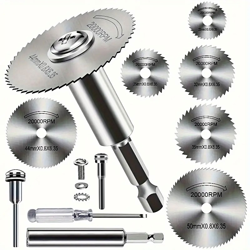 Cordless Rotary Tool Kit Accessories - Высокоскоростные стальные пилы, 10 шт., шестигранный