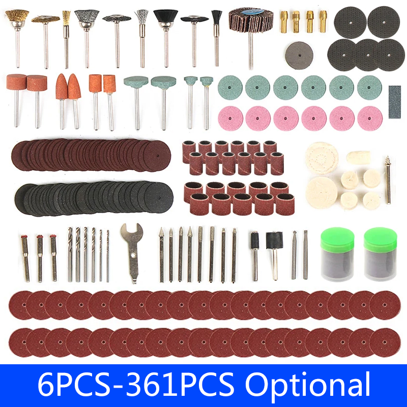 Cordless Rotary Tool Kit Accessories - 6 шт.-361 шт. аксессуары для гравировки,