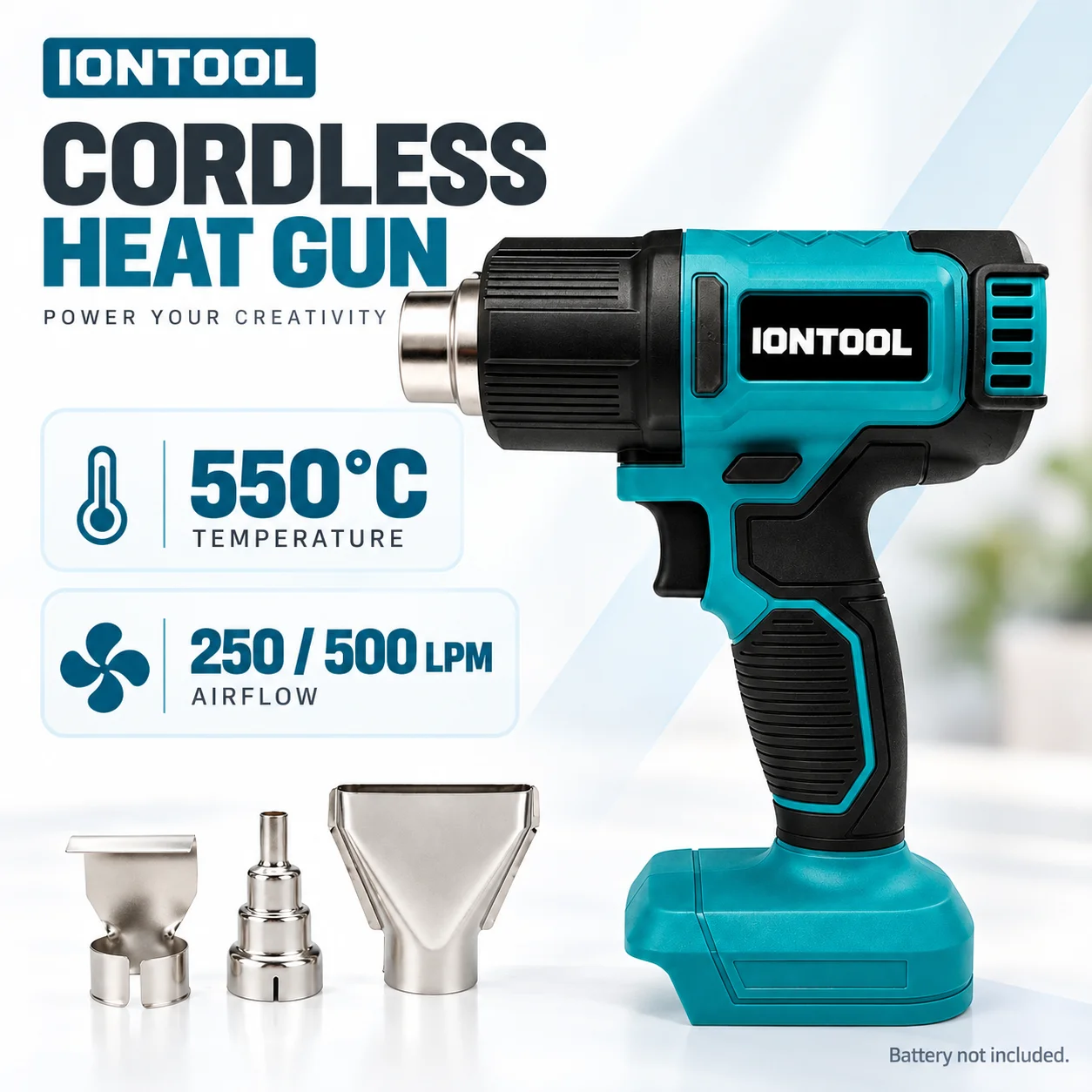 Cordless Heat Gun For Shrink Tubing - Беспроводной термофен IONTOOL 550C для дома: