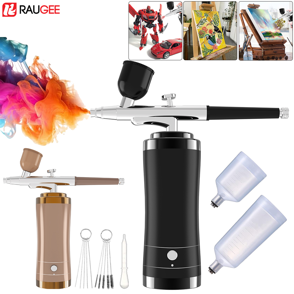 Аэрограф, беспроводной комплек – обзор и цена Airbrush Kit With Mini Compressor