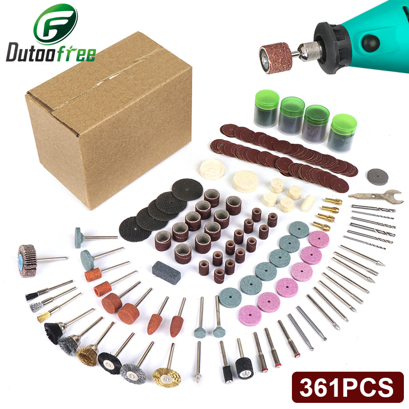 361 шт./лот, набор аксессуаров – обзор и цена Cordless Rotary Tool Kit Accessories