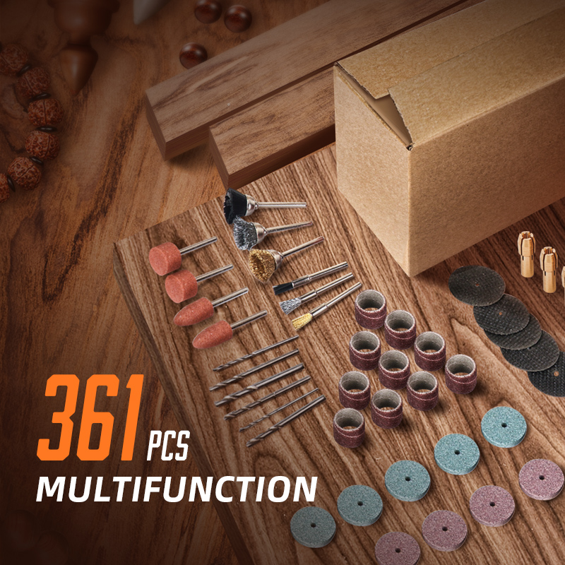 361 шт./лот, набор аксессуаров – обзор и цена Cordless Rotary Tool Kit Accessories