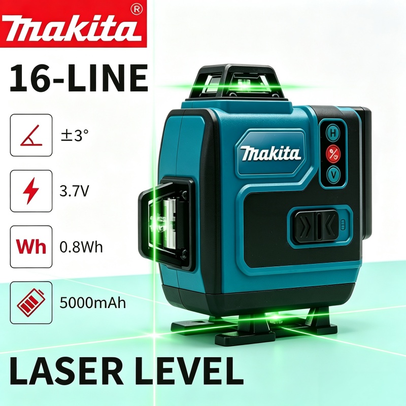 Лазерный уровень Makita 4D с а – обзор и цена Laser Level 16 Lines 4D Green