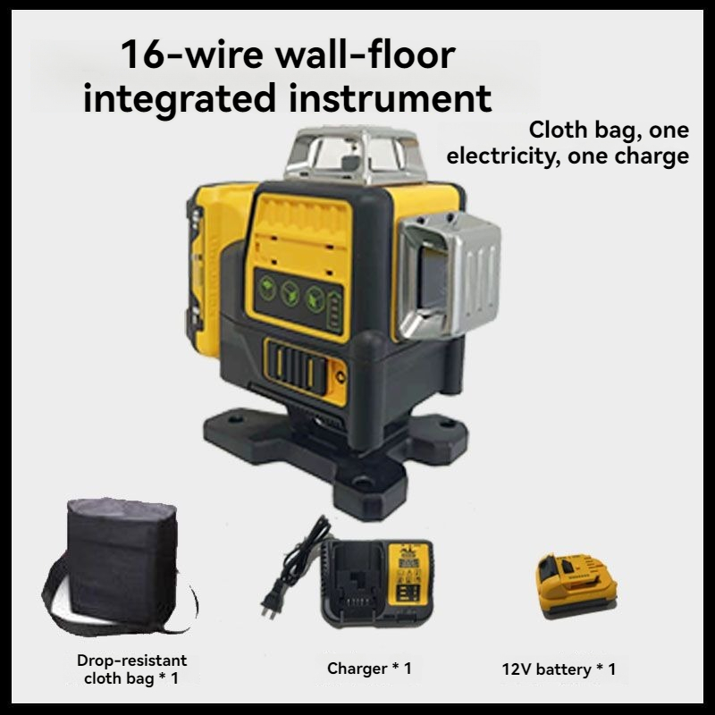 4D лазерный уровень с 16 зелен – обзор и цена Laser Level 16 Lines 4D Green